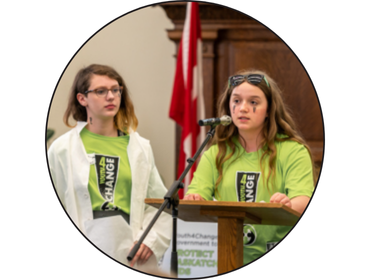 Youth4Change Youth Speaking at Parliment