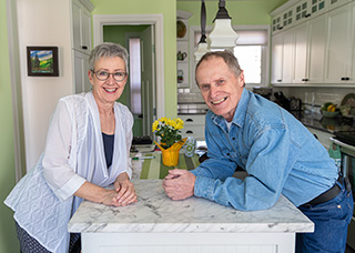 Dale Roach pictured with his wife