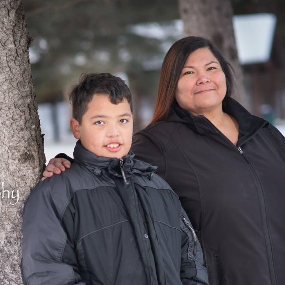 Rhonda Waditaka and her son