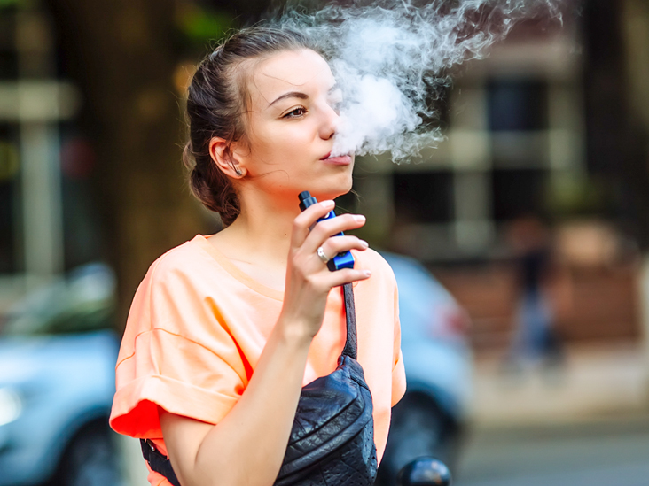 Woman Vaping