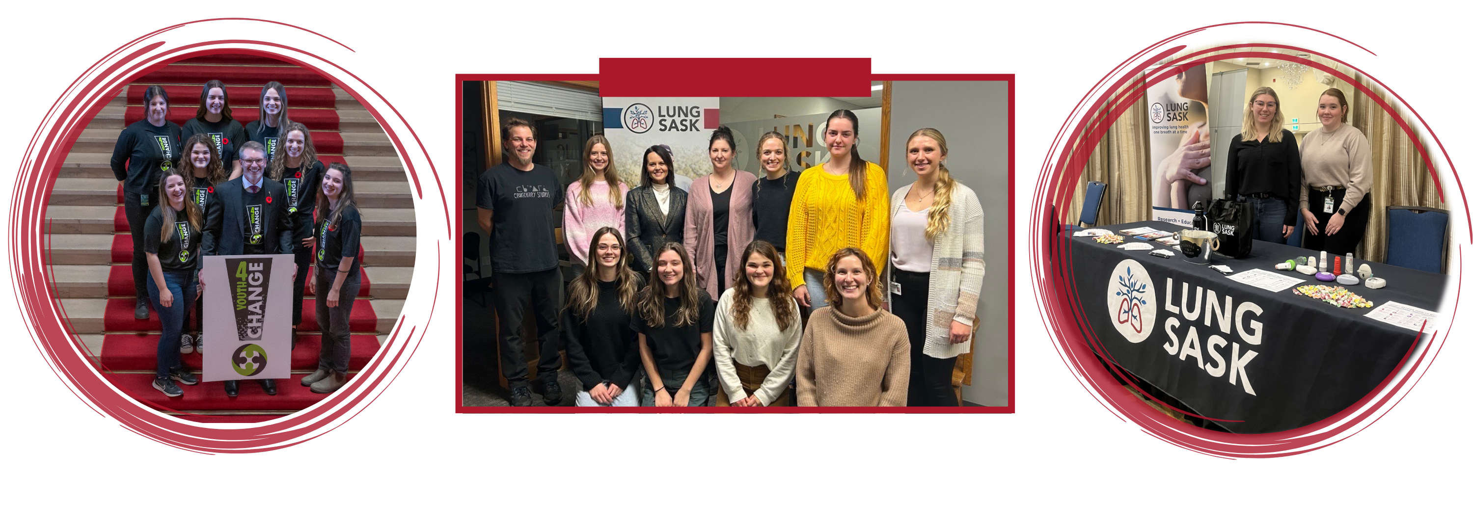 photos of student nurses while at Lung Saskatchewan