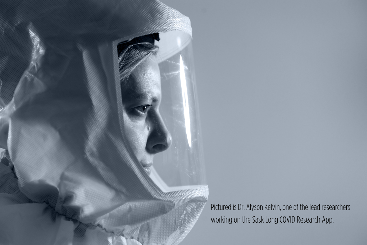 Dr. Alyson in hazmat suit