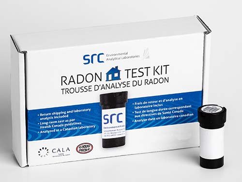 radon test kit and box