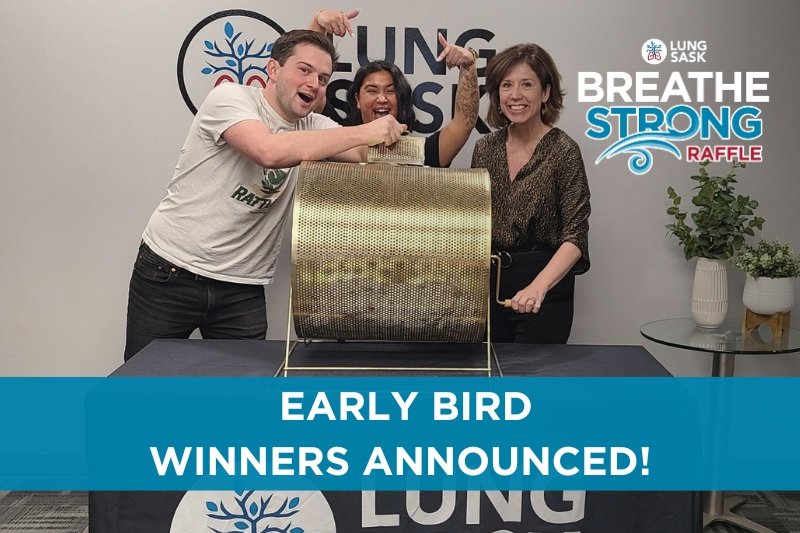 Early Bird Prize Winners Breathe Strong Raffle