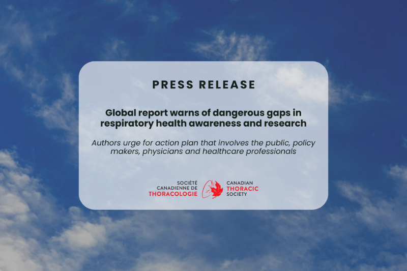 Press Release: Canadian Thoracic Society