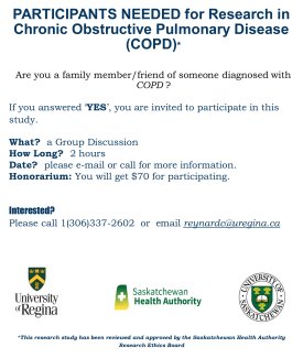 COPD Recruitment Poster