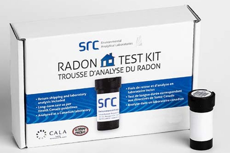 radon test kit and box